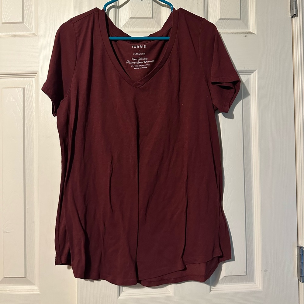 Torrid Burgundy Shirt